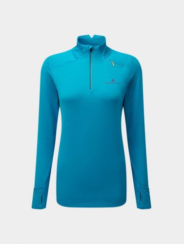 RONHILL  TECH PRISM 1/2 ZIP TEE Női téli futófelső