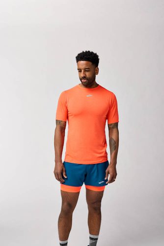 BROOKS HIGH POINT SHORT SLEEVE Férfi futópóló