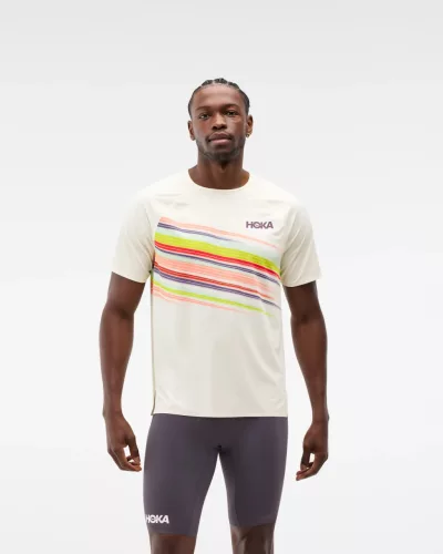 HOKA RACE DAY SHORT SLEEVE Férfi futópóló