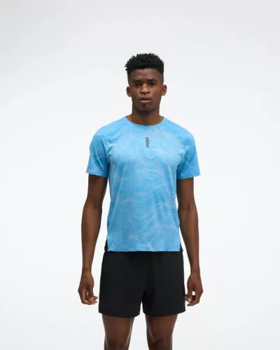 HOKA EVERYRUN SS CLF PRT Férfi futópóló