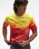HOKA RACE DAY SHORT SLEEVE TR PRT Férfi futópóló