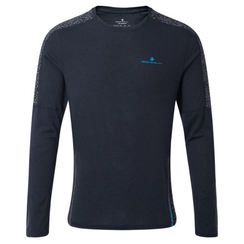 RONHILL LIFE NIGHTRUNNER LS TEE Férfi futófelső