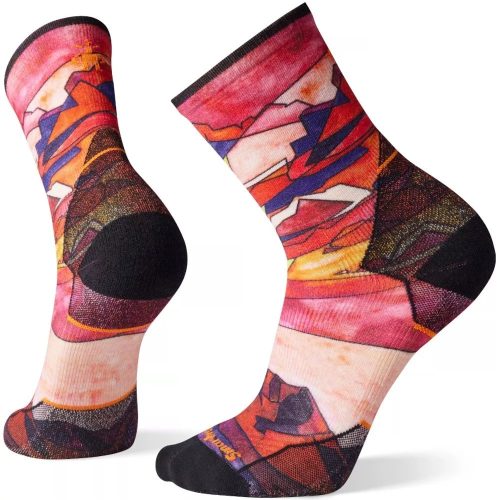 SMARTWOOL  ATHLETE EDITION RUN PRINT CREW SOCKS Futózokni