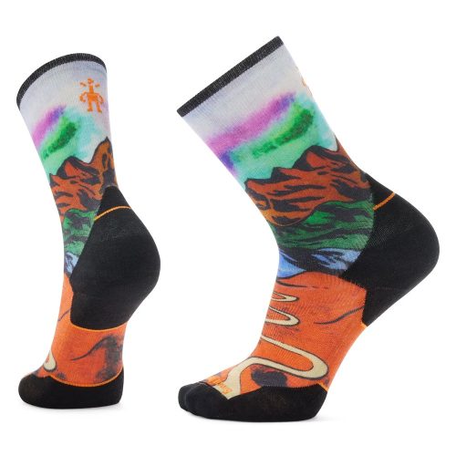 SMARTWOOL TRAIL RUN SINGLETRACK PRINT TARGETED CUSHION CREW SOCKS Futózokni