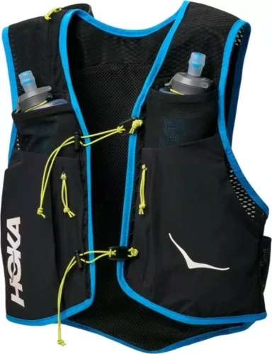 HOKA TRAIL RUN VEST 10L Futómellény bottartóval +(2db 500ml soft flask)