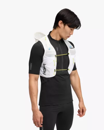 HOKA TRAIL RUN VEST 10L Futómellény bottartóval +(2db 500ml soft flask)