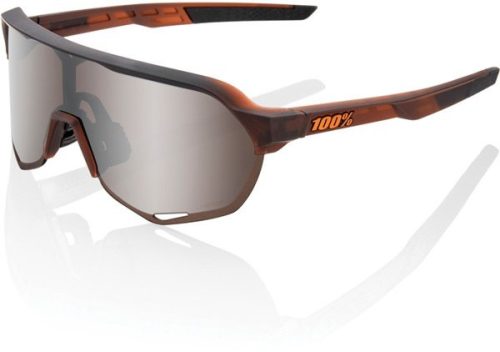 100% S2 Sportszemüveg (matte translucent brown fade hiper silver mirror lens)
