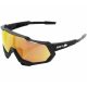 100% SPEEDTRAP Sportszemüveg (soft tact black-hiper red multilayer mirror lens)