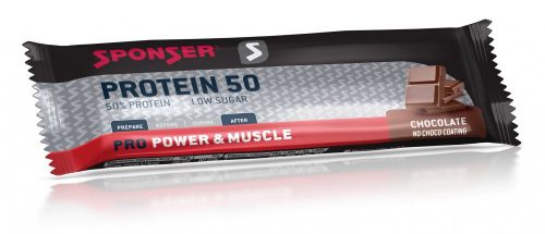 SPONSER Protein 50 fehérjeszelet 70g, csokoládé 