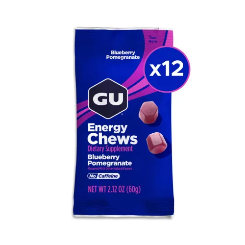 GU ENERGY CHEWS áfonya - gránátalma ízű energia gumicukor 12 db