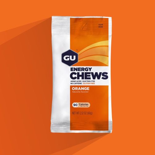 GU ENERGY CHEWS narancs ízű energia gumicukor 16 db