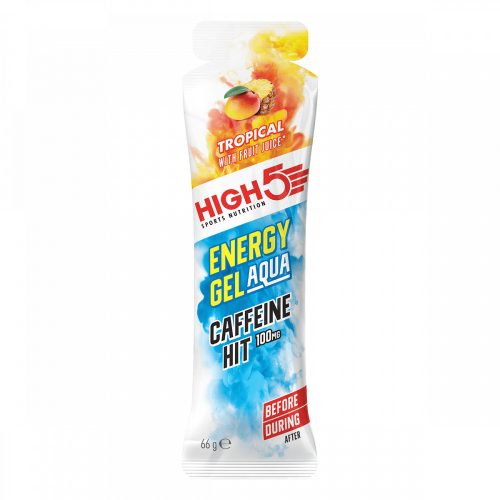 HIGH5 ENERGY GEL AQUA CAFFEINE HIT (trópusi) folyékony energia gél koffeinnel