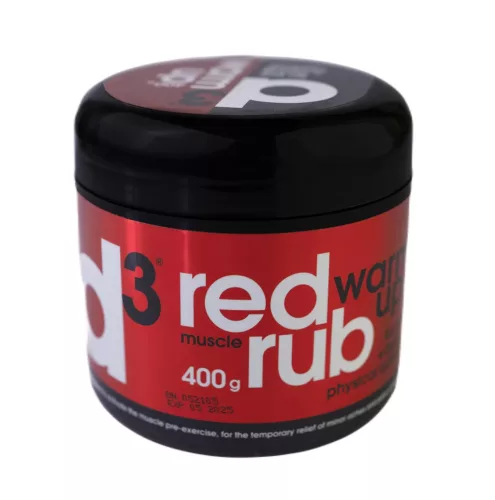 d3 RED RUB  WARM UP Bemelegítő krém 400 gramm