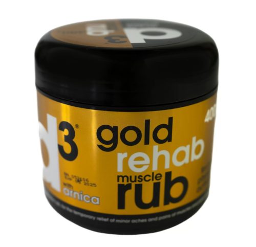 d3 GOLD REHAB RUB aktivitás utáni hűsítő és regeneráló krém 400 gramm